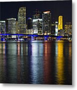 Miami Downtown Skyline #4 Metal Print