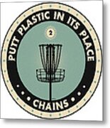 Putt Plastic In Its Place #1 Metal Print