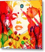 43x48 Who Shot Marilyn - Huge Signed Art Abstract Paintings Modern Www.splashyartist.com Metal Print