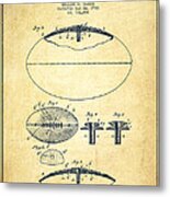 Football Patent Drawing From 1903 #4 Metal Print