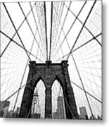 Nyc Brooklyn Bridge Metal Print