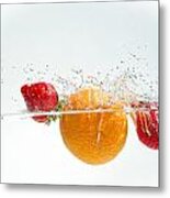 Splashing Fruits #5 Metal Print