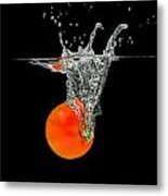 Splashing Tomato #5 Metal Print