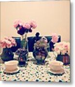 5:00pm Tea Time @home / Thank You For Metal Print