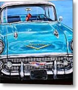 '57 Chevy Front End Metal Print