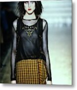 Model On A Runway For Anna Sui #7 Metal Print