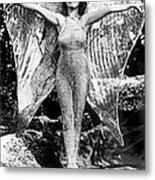 A Coral Gables Butterfly Woman Metal Print