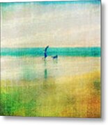 A Day By The Sea Metal Print