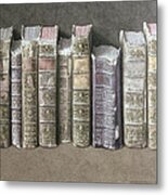 A Fine Library Metal Print