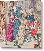 A Flushed And Boisterous Group, Book Illustration Metal Print