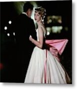 A Formally Dressed Couple Metal Print