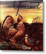 A Gourmet Cover Of A Turkey Metal Print