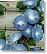 A House And Garden Cover Of Flowers Metal Print