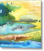 A Lagoon In Spain Metal Print