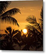 A Maui Sunset Metal Print