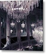 A Model On The Balcony Of The Theatre Metal Print