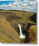 A Peak Of Palouse Falls Metal Print