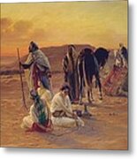 A Rest In The Desert Metal Print