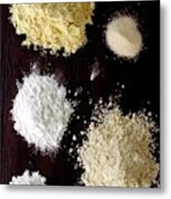 A Selection Of Gluten Free Flours Metal Print