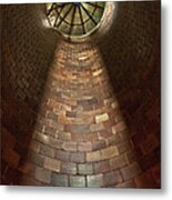 A Silo Of Light From Above Metal Print
