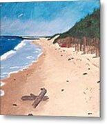 A Walk In Nantucket Metal Print