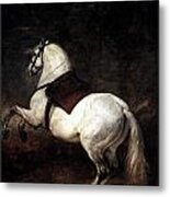 A White Horse By Diego Velazquez Metal Print