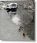 A Winters Day On The River Metal Print