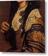A Young Lady By Diego Velazquez Metal Print
