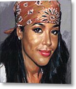 Aaliyah Metal Print