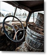 Abandoned Chevrolet Truck - Inside Out Metal Print
