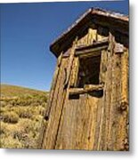 Abandoned Outhouse Metal Print