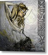 Abstract Belly Dancer 12 Metal Print