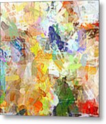 Abstract Collage Panorama Metal Print