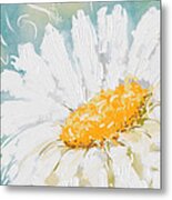 Abstract Daisy Metal Print