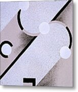 Abstract Design From Nouvelles Compositions Decoratives Metal Print