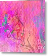 Abstract In The Meadow Metal Print