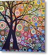 Abstract Landscape Painting ... Magic Garden Metal Print