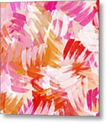 Abstract Paint Pattern Metal Print