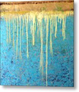 Abstract Painting ... Tears Of Gold By Amy Giacomelli Metal Print