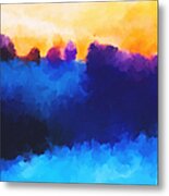 Abstract Sunrise Landscape  Metal Print by Michelle Wrighton