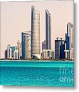 Abu Dhabi Skyline - United Arab Emirates Metal Print
