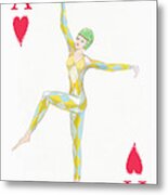 Ace Of Hearts Metal Print