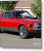Action Photo Original Prints Vintage Muscle Cars 1970 Ford Mustang Metal Print