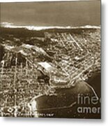 Aerial  Of Monterey Calif. Oct. 25 1934 Metal Print