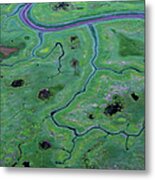 Aerial Photos Over Lake Clark National Metal Print