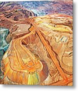 Aerial View, Iron Ore Mine, Mount Metal Print