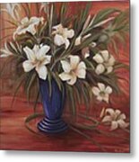 After Noon Lilies Metal Print