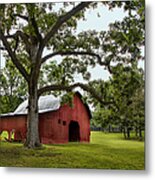 Alabama Red Barn Metal Print