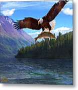 Alaska Fly Fishing Metal Print