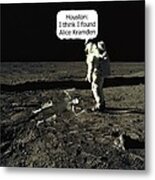 Alice Kramden On The Moon Metal Print